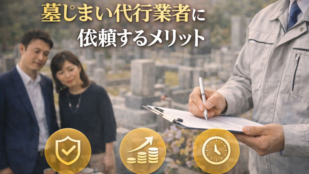 墓じまい代行業者に依頼するメリット