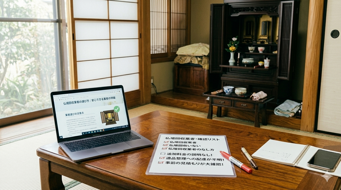 仏壇回収業者の選び方！「格安」に潜む落とし穴