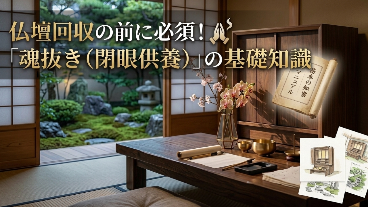 仏壇回収の前に必須！「魂抜き（閉眼供養）」の基礎知識
