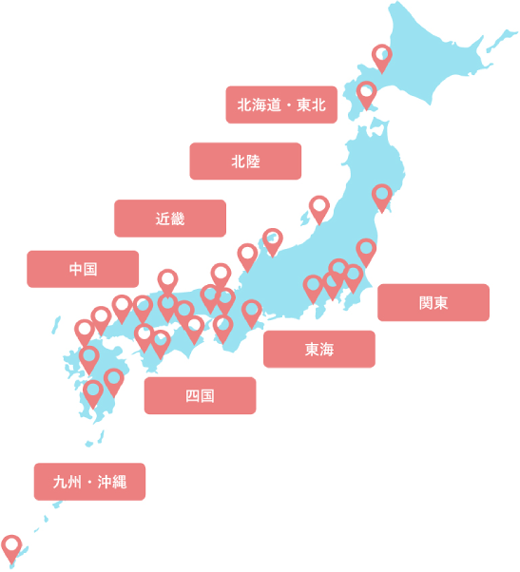 貸対応エリアマップ