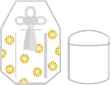 骨壺のイラスト